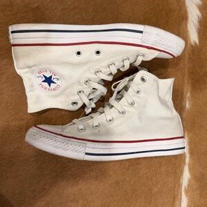 Converse Off-White High-Tops size women’s 8 EUC